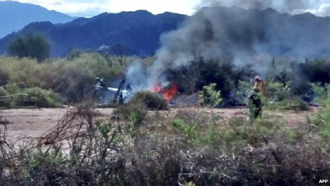 Hai trực thăng rơi ở Argentina, 10 người tử vong