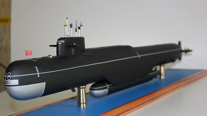 Mô hình tàu ngầm hạt nhân đặc biệt của Hải quân Nga.