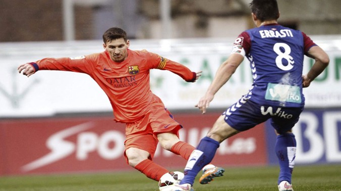 Ngoài hai bàn thắng, Messi còn để lại dấu ấn trên sân Ipurua bằng một pha đi bóng hết sức ảo diệu.