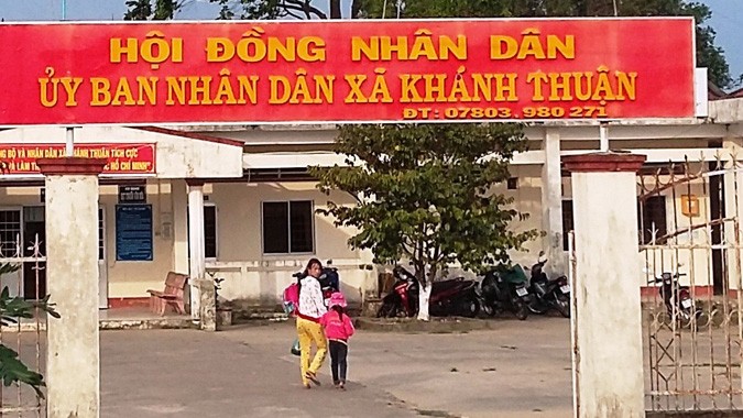 Trụ sở xã Khánh Thuận.