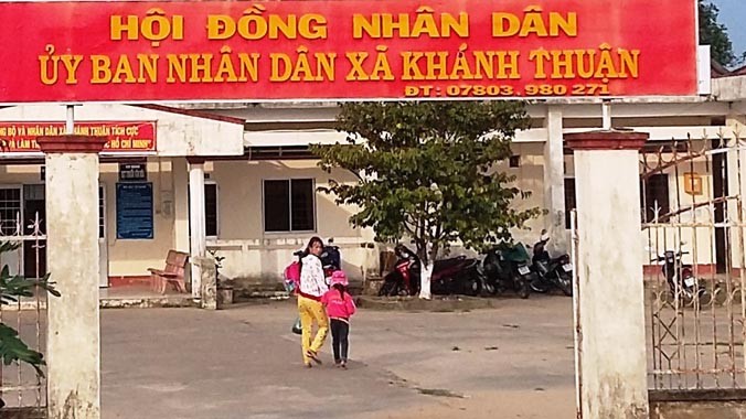 Trụ sở UBND xã Khánh Thuận.