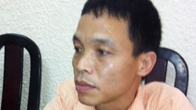 Nguyên Trưởng Công an xã Nguyễn Văn Vân tại cơ quan điều tra. Ảnh: CAND.