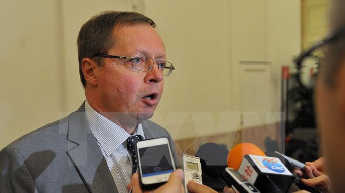 Đại sứ Nga tại Tổ chức An ninh và hợp tác châu Âu (OSCE) Andrey Kelin. Ảnh: THX/TTXVN.