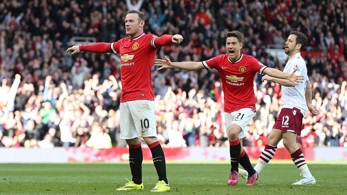 Rooney ghi bàn giúp M.U có chiến thắng 3-1.
