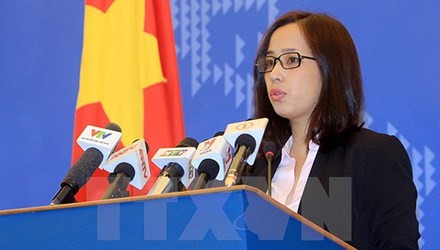 Bà Phạm Thu Hằng - Phó Phát ngôn viên Bộ Ngoại giao Việt Nam. Ảnh: Ngọc Châu.