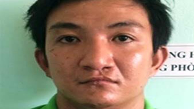 Nguyễn Tấn Phước tại thời điểm bị bắt giữ về hành vi giết người.