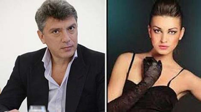 Ông Boris Nemtsov và cô Anna Duritskaya.