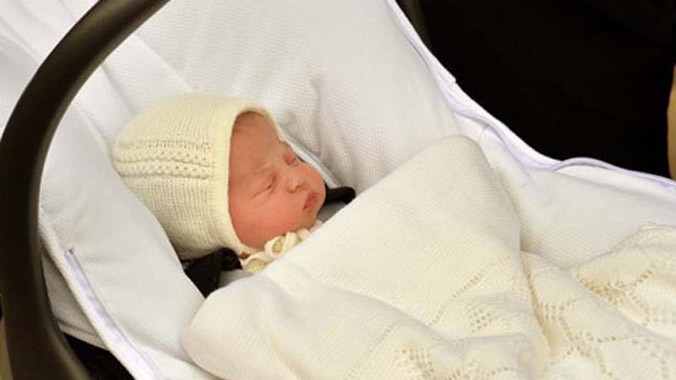 Công chúa nhỏ mới sinh của Hoàng tử William và Công nương Kate nước Anh. Ảnh: WPA Pool.