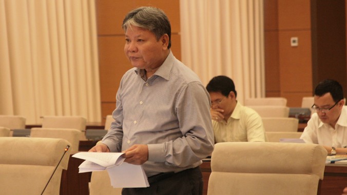 Bộ trưởng Bộ Tư pháp Hà Hùng Cường. Ảnh Dũng Nguyễn.