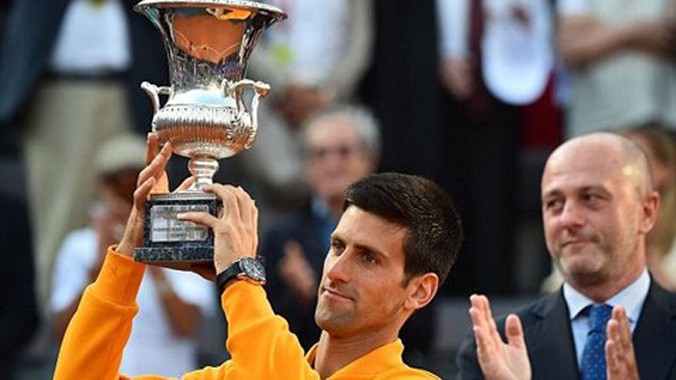 Djokovic đăng quang tại Rome Masters. Ảnh: Dailymail.