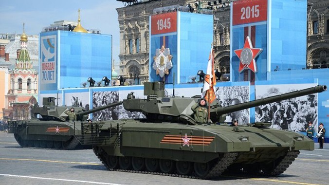 Xe tăng chiến đấu chủ lực T-14, "trái ngọt" từ chương trình hiện đại hóa quân đội dưới thời Tổng thống Putin. Ảnh: Sputnik.