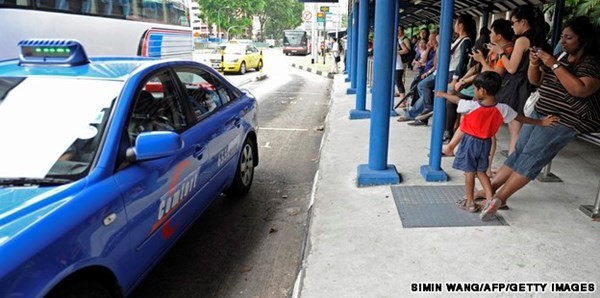 Trải nghiệm taxi ở Singapore cũng tương đối thú vị 