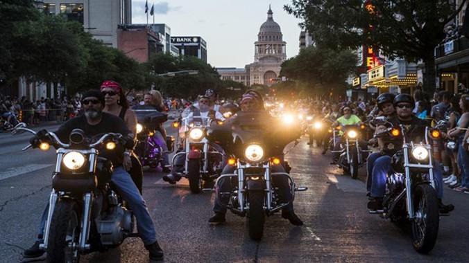Ngày hội môtô diễn ra ở vùng ngoại ô thành phố Austin, bang Texas.