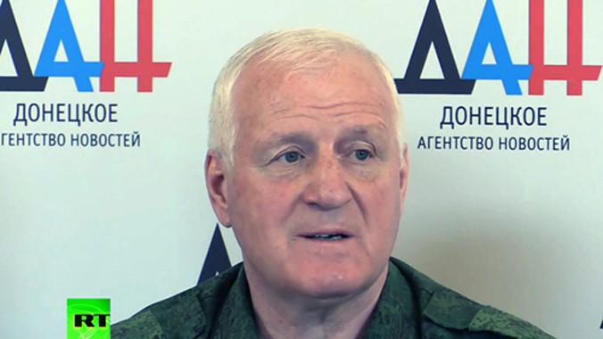 Thiếu tướng Oleksandr Kolomiets - cựu Cố vấn Bộ trưởng Quốc phòng Ukraine đã đào tẩu sang phe ly khai. Ảnh: RT.