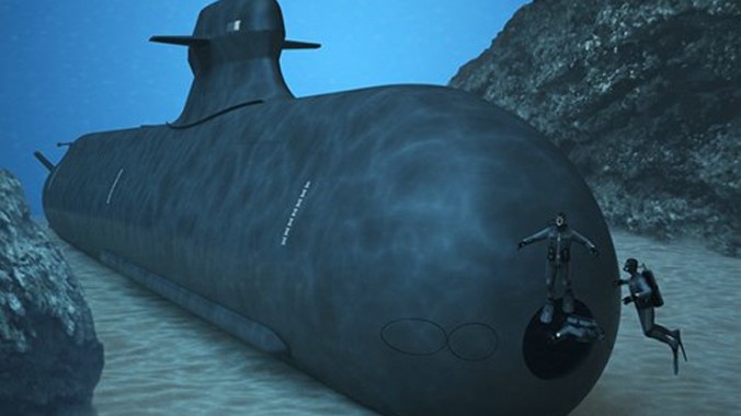 Đồ họa tàu ngầm A-26.