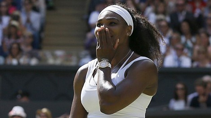 Serena và nụ cười chiến thắng. Ảnh: AP.