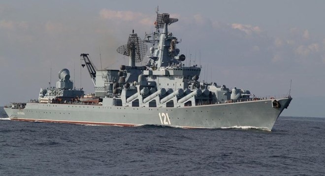 Tàu Moskva thuộc Hạm đội Biển Đen. Nguồn: Sputnik.