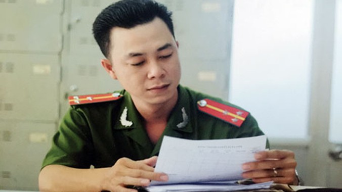 Thượng úy Nguyễn Thế Tiến.