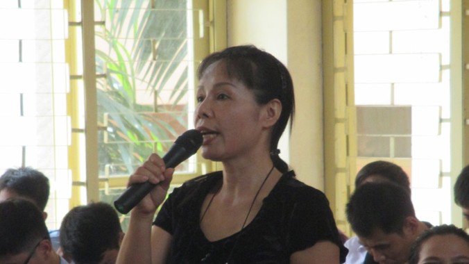 Bà Nguyễn Thị Thu Hà, nhân chứng mới trong vụ án.