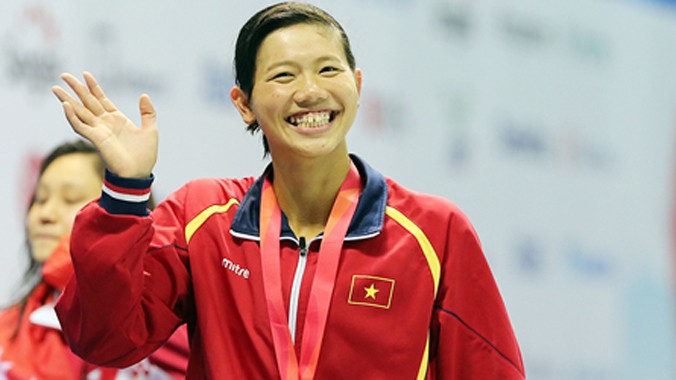 Nữ vận động viên 19 tuổi trở thành gương mặt Vinh quang Việt Nam. Ảnh: Đức Đồng.