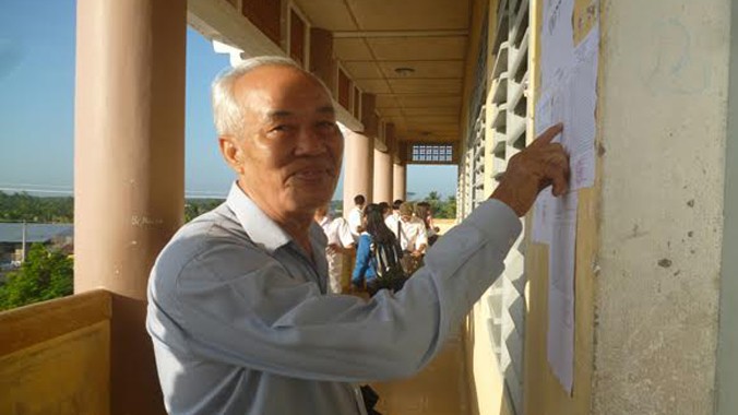 Qua 3 lần thi, ông Cảnh đã đỗ tốt nghiệp THPT.