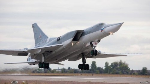 Tupolev Tu-22M3 là mẫu máy bay ném bom tầm xa có thể mang bom hạt nhân. Ảnh: Tupolev.ru.