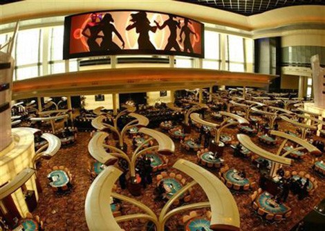 Bên trong casino Sands China ở Macau.