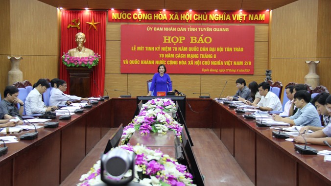 Lãnh đạo tỉnh Tuyên Quang cho biết sẽ có nhiều hoạt động diễn ra từ nay cho đến Lễ mít tinh (16/8).