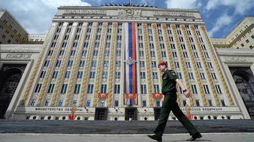 Tòa nhà Bộ Quốc phòng Nga. Ảnh: Ria Novosti.