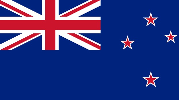 Quốc kỳ New Zealand.
