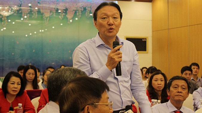 Chủ tịch Sabeco Phan Đăng Tuất phát biểu trong một buổi Hội thảo mới đây. Ảnh: H.Y.