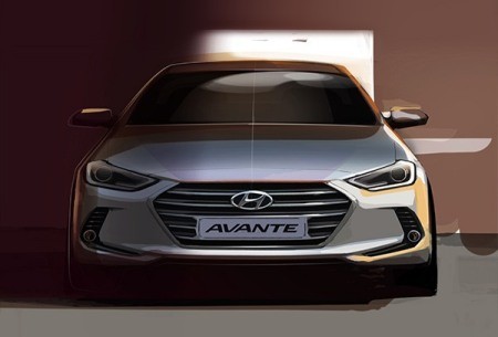 Hyundai hé lộ hình ảnh xe Avante thế hệ mới