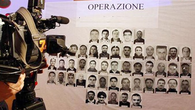 Chiến dịch truy quét và bắt giữ nhiều thành viên thuộc mafia Ndrangheta của cảnh sát Ý.