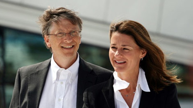 Tỷ phú Bill Gates và vợ Melinda. Ảnh: Wikipedia.