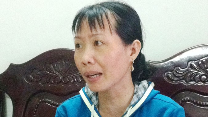 Bà Phạm Tuyết Mai trình bày vụ việc.