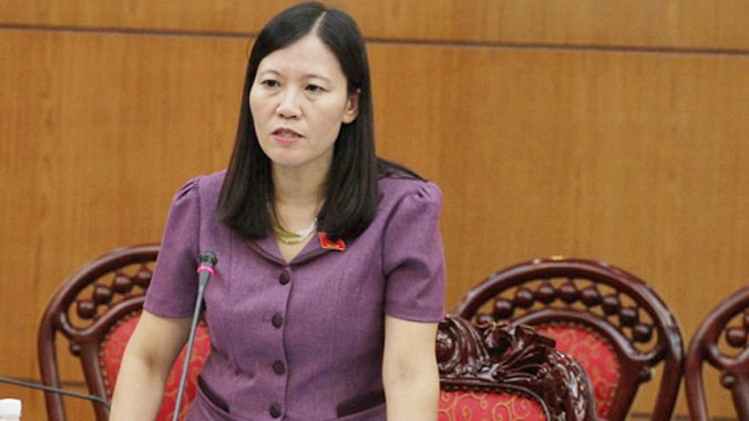 Đại biểu Quốc hội Lê Thị Nga – Phó Chủ nhiệm Ủy ban Tư pháp.