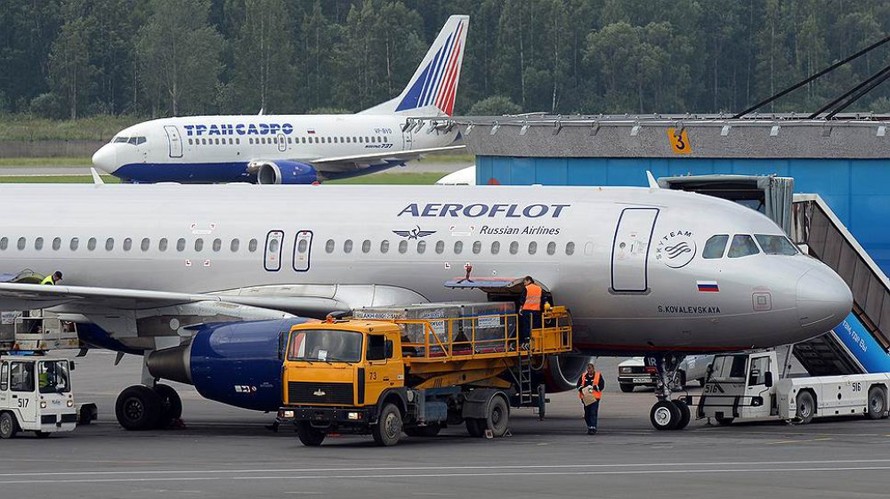 Các hãng hàng không Nga như Aeroflot sẽ tổn thất lớn vì trừng phạt của Ukraine. Ảnh: RT.
