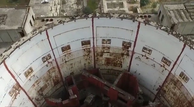 Nhà máy điện hạt nhân nhìn từ trên cao. Ảnh: RT.