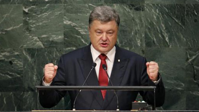 Tổng thống Ukraine Petro Poroshenko. Ảnh: AP.