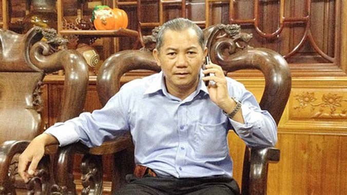 Ông Nguyễn Văn Còn - người thành đại gia nhờ 1 con trâu - trong cơ ngơi trị giá hàng chục tỷ đồng.