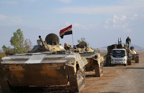 Quân đội Syria đang mở chiến dịch phản công lớn ở Homs và Hama. Ảnh: AP.