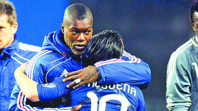 Cisse và Valbuena khi còn chơi chung trong màu áo Marseille.