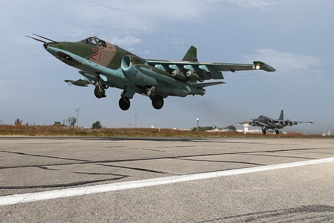 Máy bay chiến đấu của Nga tham gia chiến dịch không kích tại Syria. Nguồn: Sputnik.