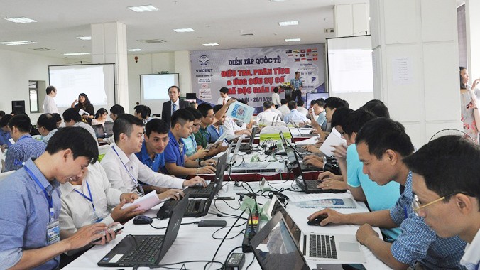 Các đội của Việt Nam tham gia cuộc diễn tập quốc tế.