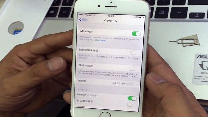 Một chiếc iPhone 6S lock Nhật được bẻ khóa thành công tại Việt Nam, sử dụng ổn định với SIM Viettel.