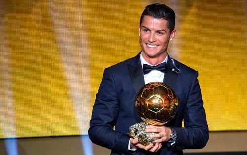 Ronaldo giành ba Quả bóng vàng trong sự nghiệp. Ảnh: AFP.