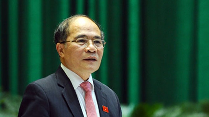 Chủ tịch QH Nguyễn Sinh Hùng.