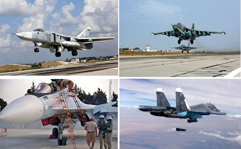 Các loại chiến đấu cơ chủ chốt Nga đang sử dụng ở chiến trường Syria.