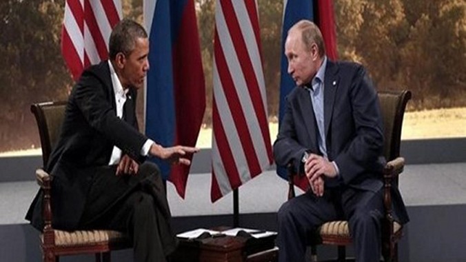 Tổng thống Obama và Putin trong một cuộc gặp song phương bên lề Đại hội đồng Liên Hợp Quốc ở New York.