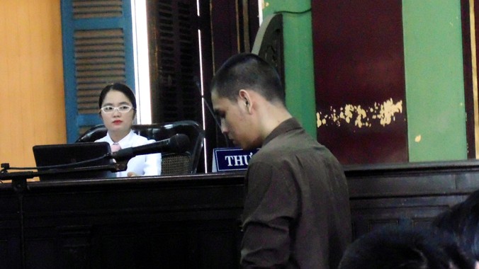 Bị cáo Trần Quý Trung tại phiên tòa ngày 20/11.